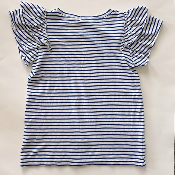 Girls J. Crew Crewcuts Striped Shorts Sleeve Tee - Picture 5 of 5